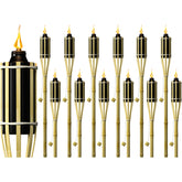 Matney refillable outdoor metal torches